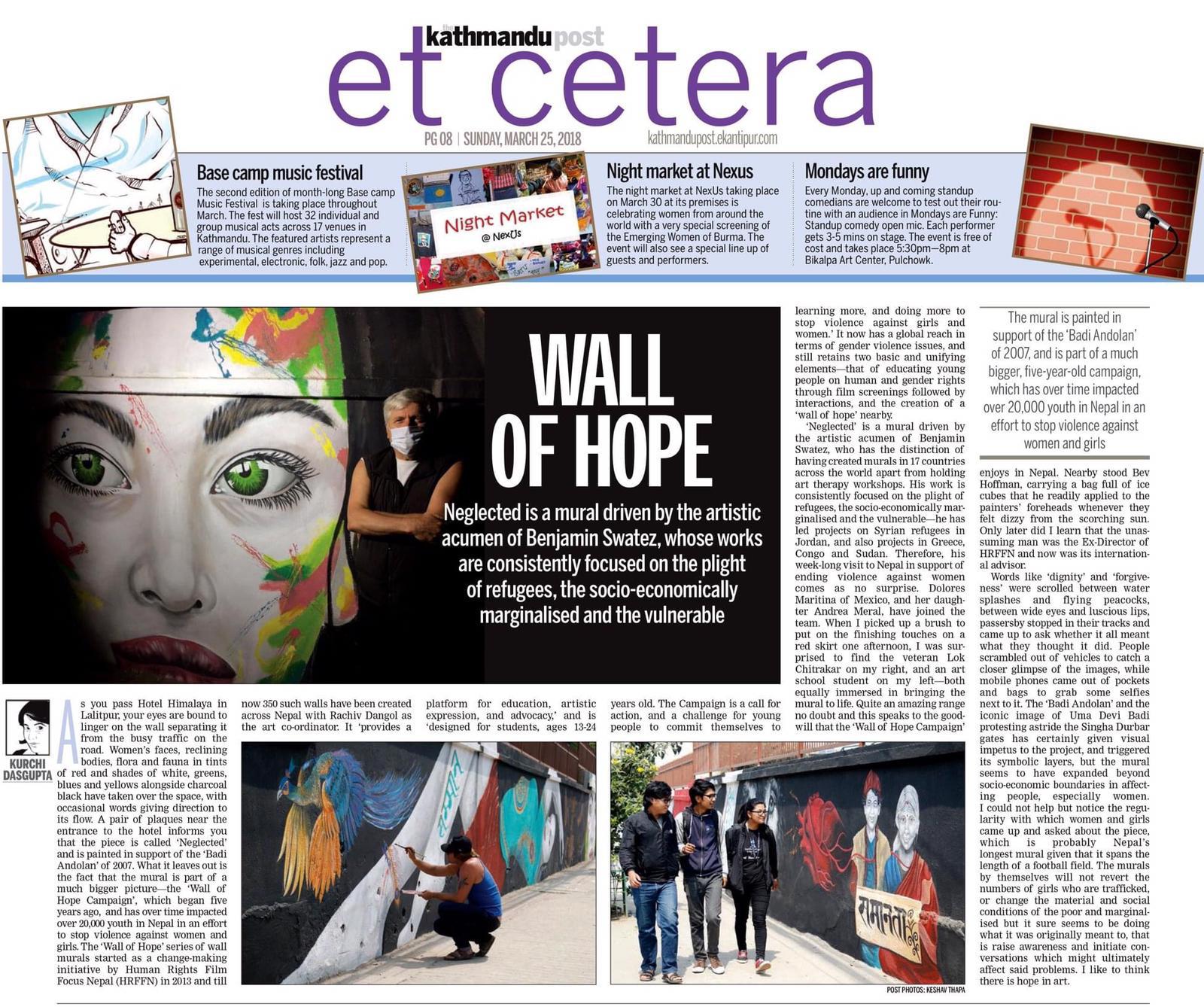 Wall of Hope, ET Cetera · Kathmandu