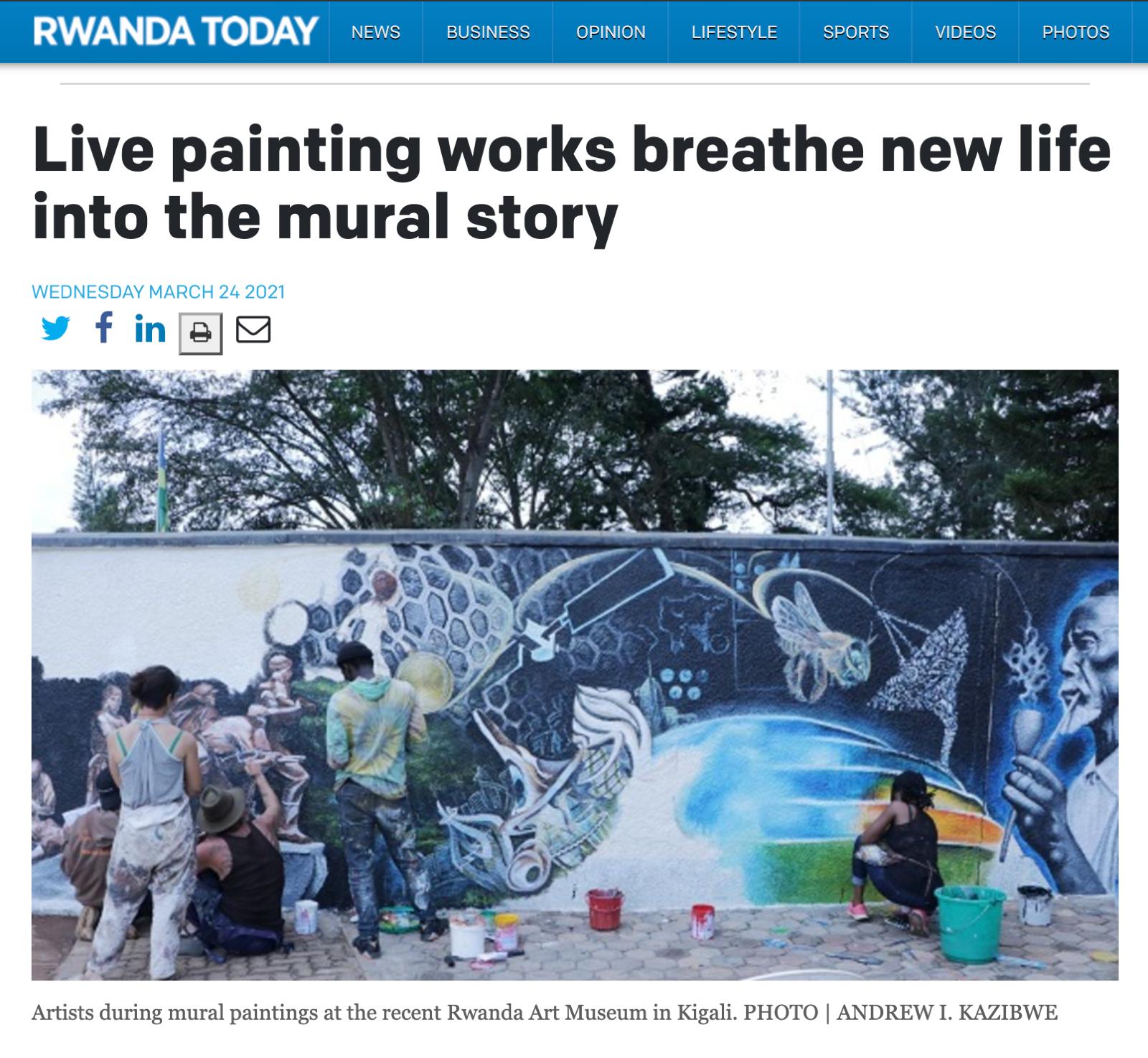 Live Painting Works Breathe New Life into the Mural Story, Rwanda Today