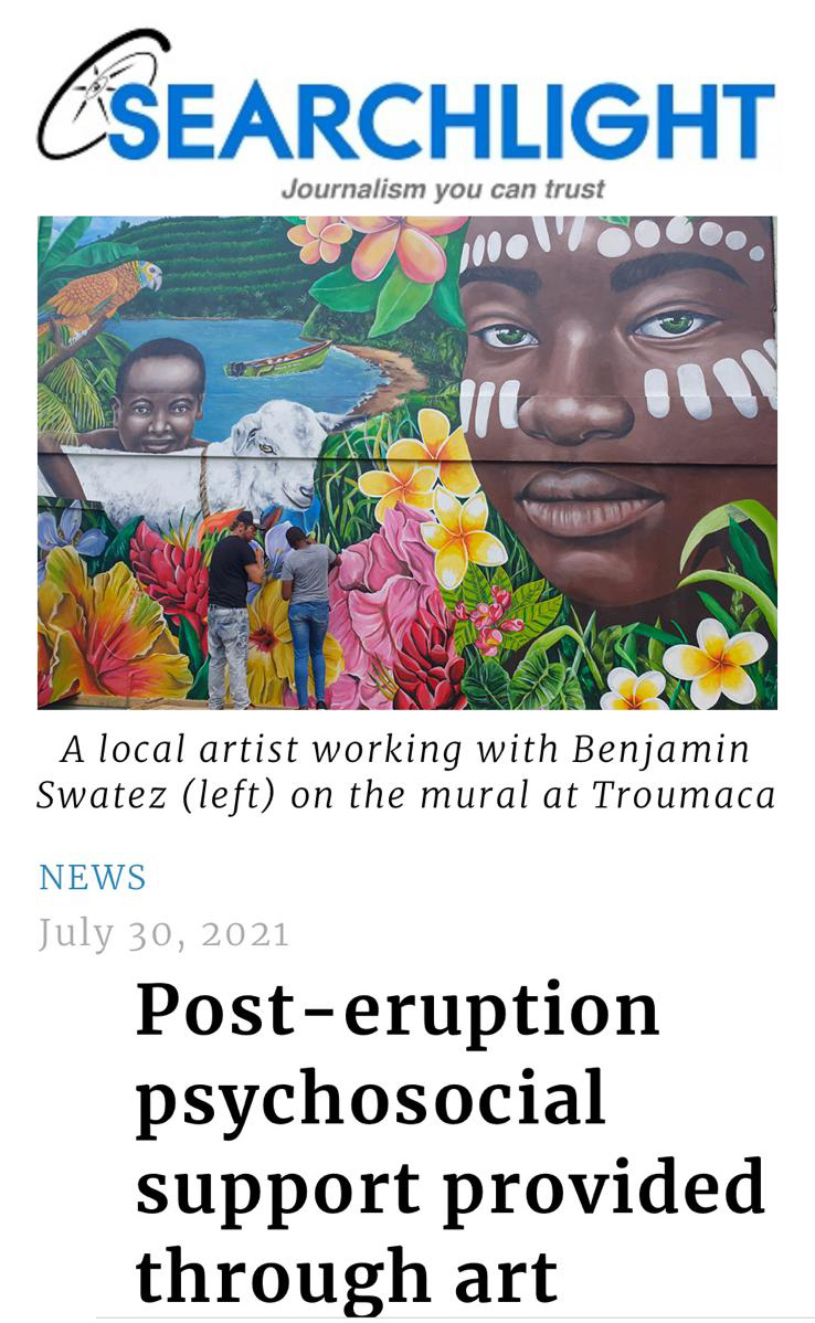 Post-Eruption Psychosocial Support Provided through Art, Searchlight